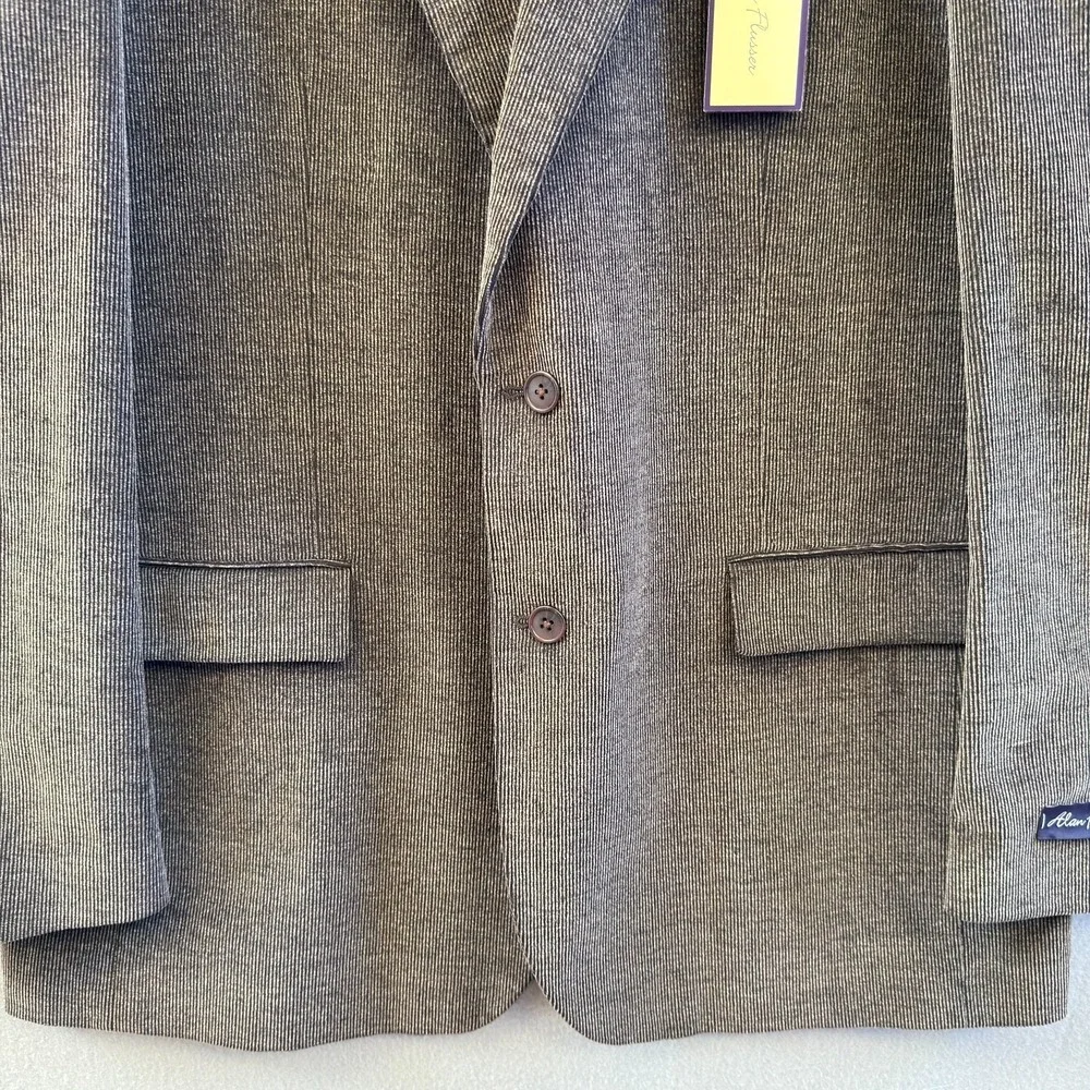 NWT Alan Flusser Men's 46L Brown Corduroy 100% Cotton Blazer Sport Coat Jacket